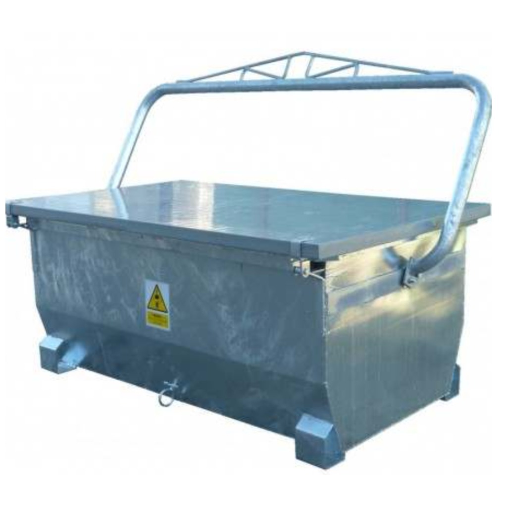 1500 L body container with winch