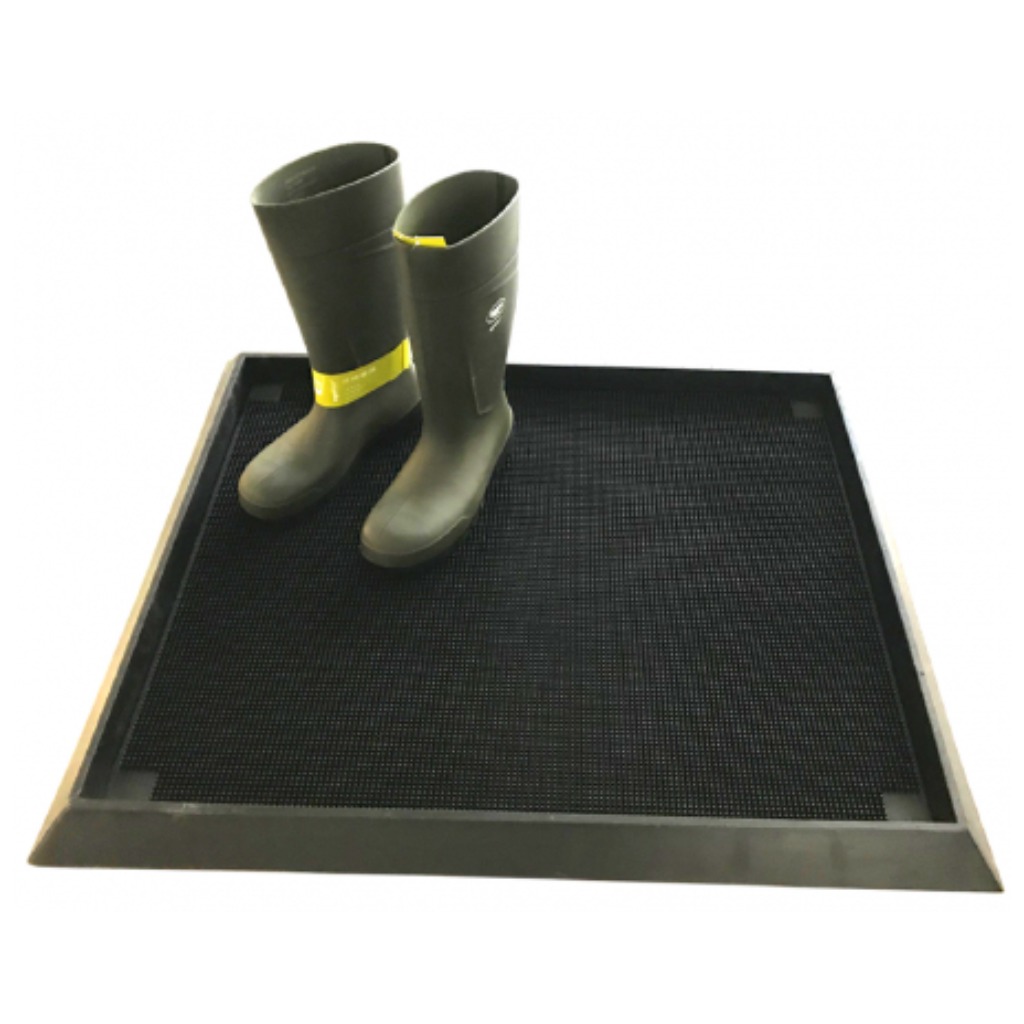 Tapis - Bain de pieds en caoutchouc 100 x 80 x 5 cm