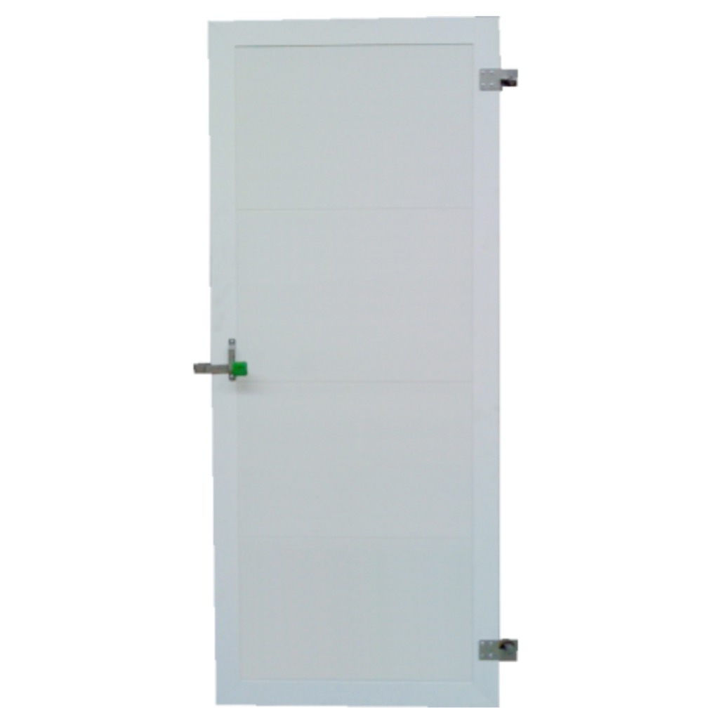 Porte plate en PVC avec cadre en aluminium, 100 x 200 cm