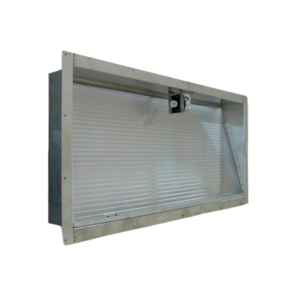 Finestra di emergenza in acciaio inox 100 x 60 cm