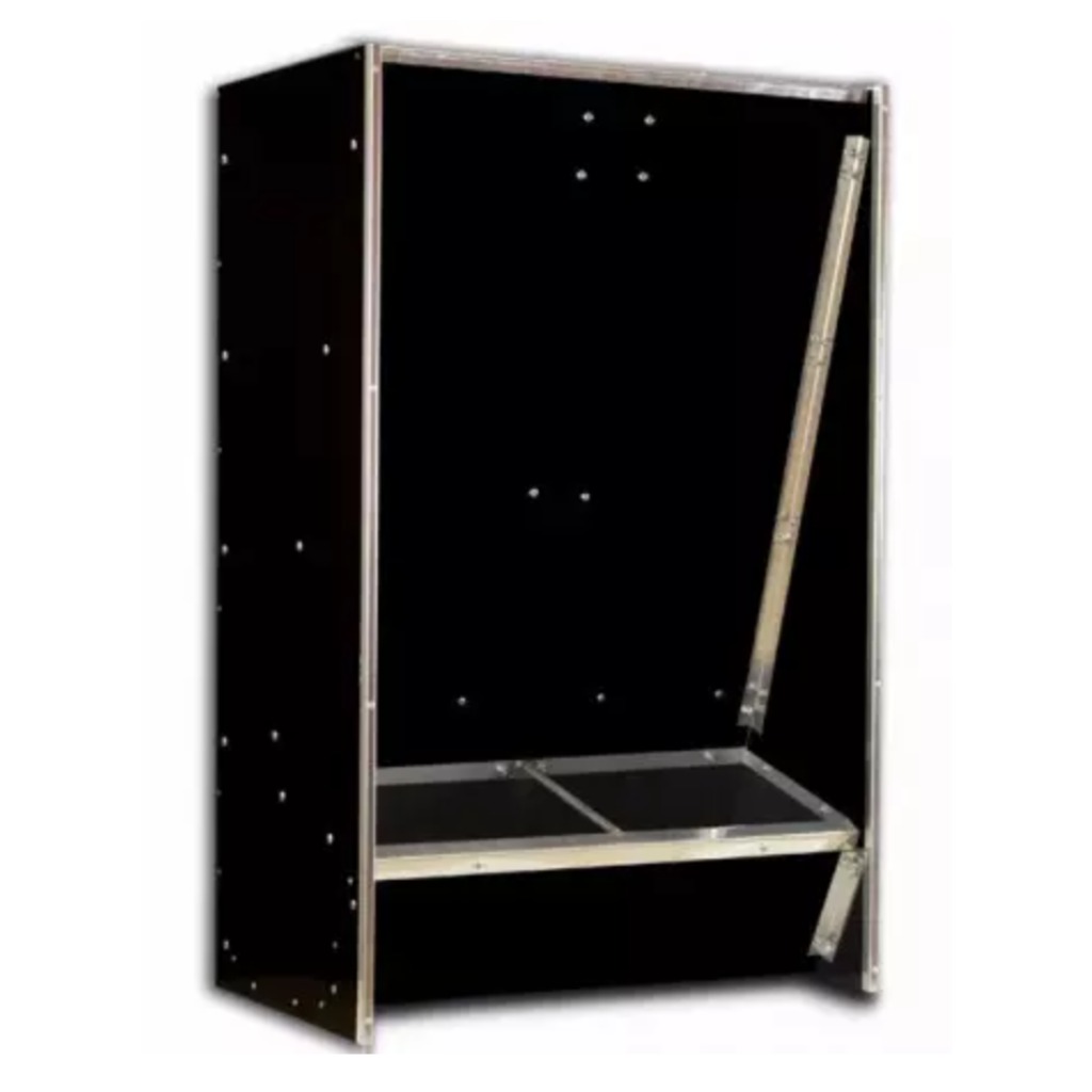 Trémie en polyéthylène FM à 2 bouches simples pour porcs d'engraissement, 112 L