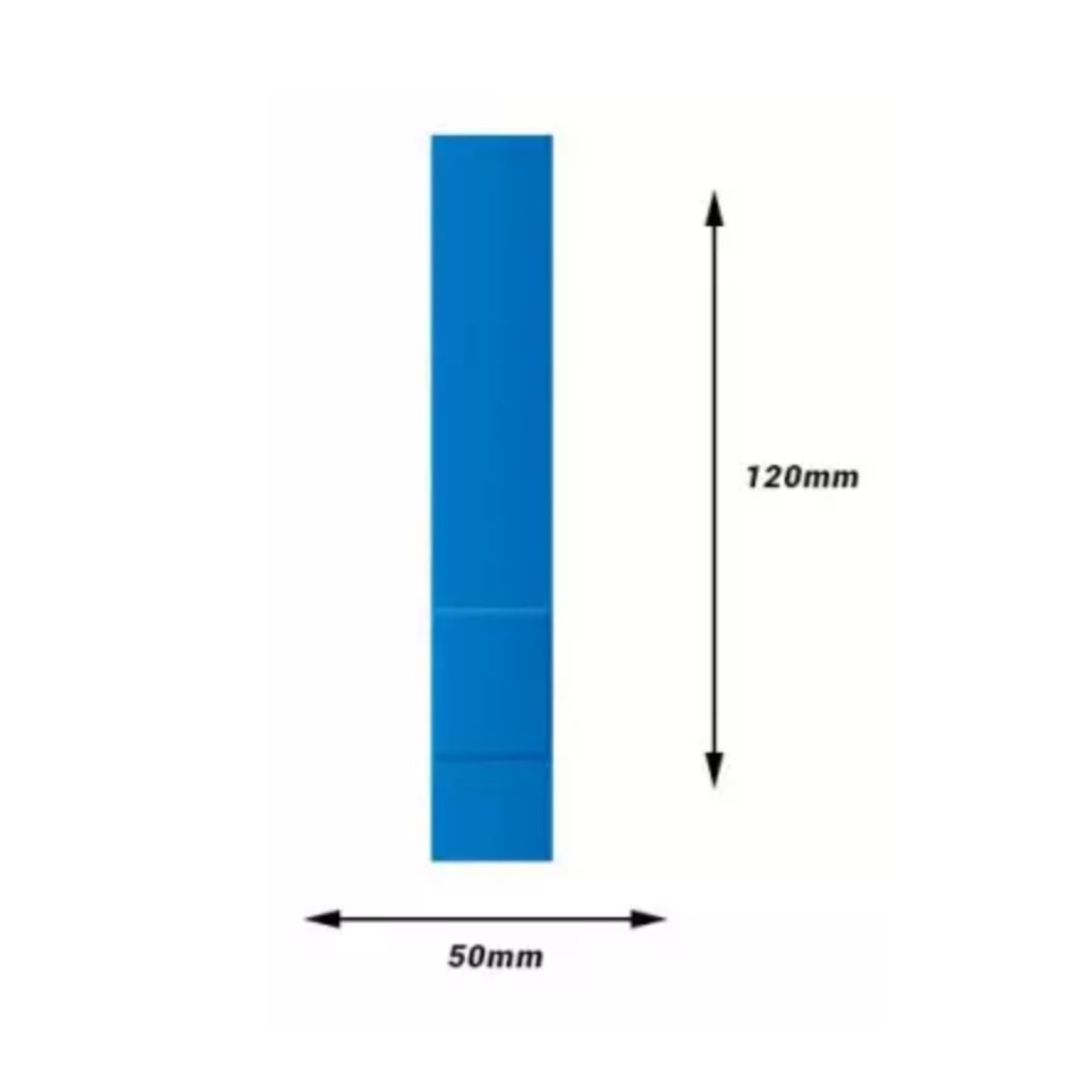 Cerotti rilevabili blu 50 pz 120 x 50 mm