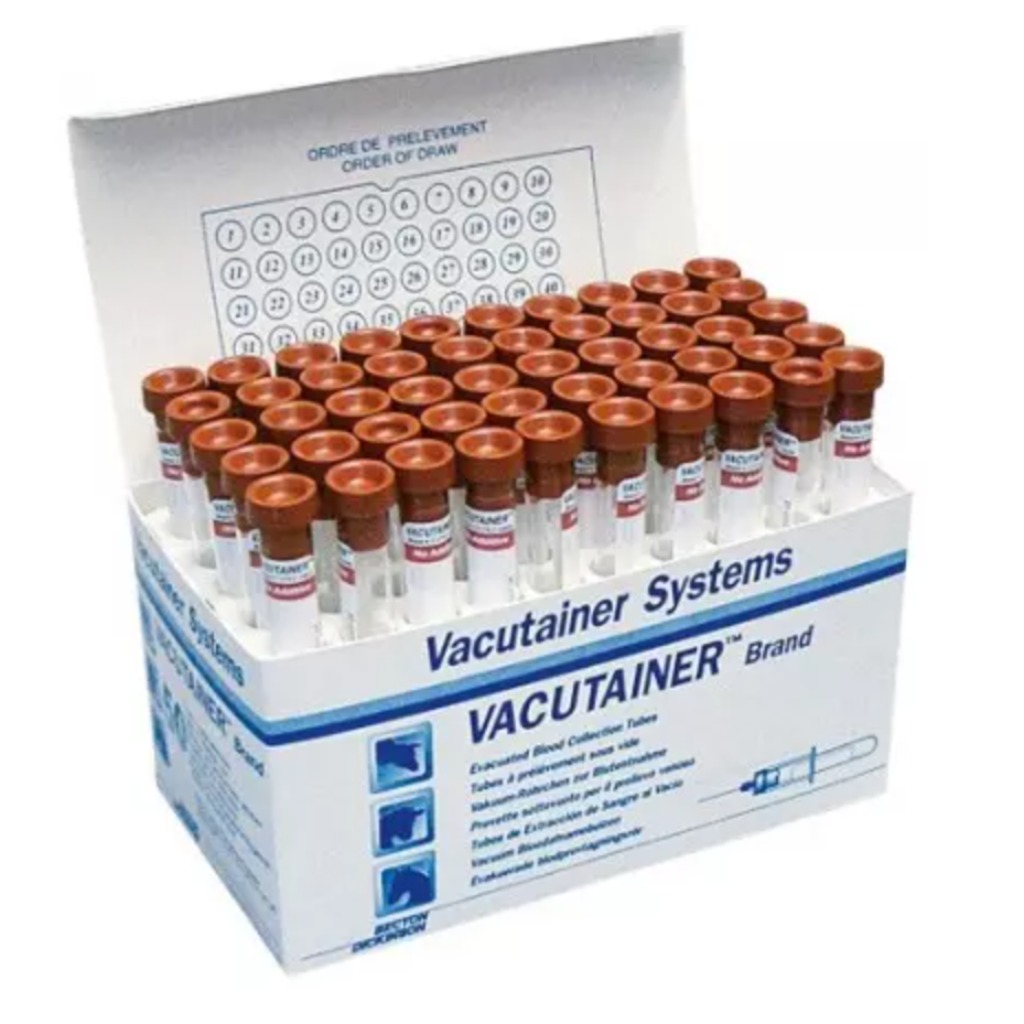 Vacutainer : tubes de 5 ml, 40 unités