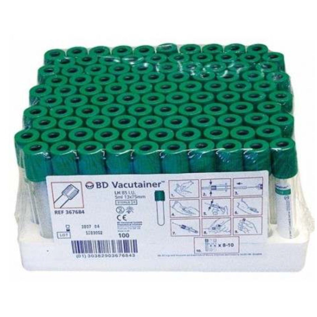 Provette Vacutainer BD con eparina di litio da 4 ml